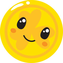 St Patrick's Day Lucky Gold Coin