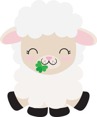 St Patrick's day sheep