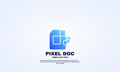 illustrator idea digital document logo designs concept vector