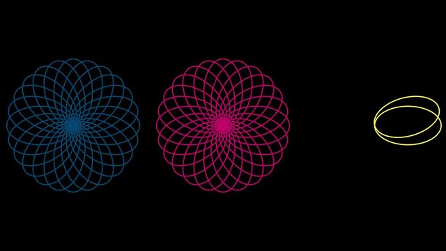 曲線による幾何学模様