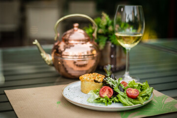 Delicious Sweet Bakery Patisserie Coffee Food Menu Gourmet Meal Dessert Chocolate Strawberry Lemon Flour Cake Pie Piece Chicken Fry Cheese Pizza Bread