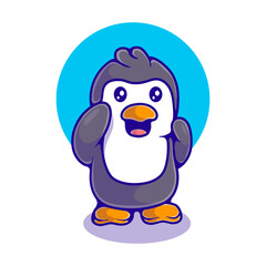 cute penguin illustration