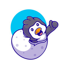 cute penguin illustration