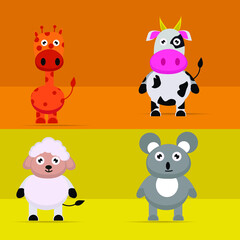 Obraz premium character Animal Asset illustration for nft and animation 