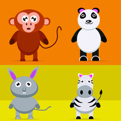 character Animal Asset illustration for nft and animation 