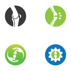 Obraz premium Bone logo icon vector design template illustration