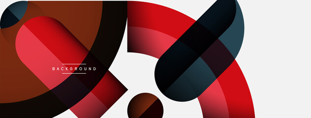 Obraz premium Trendy shapes, color minimal design composition, lines and shadows for wallpaper banner background or landing page