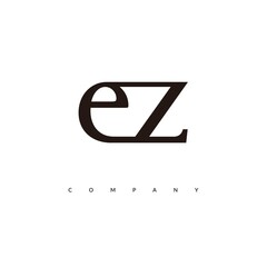 Initial EZ Logo Design Vector