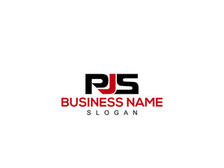 Initial Letter PJS Logo Icon, Colorful PJ Letter Logo Image Design