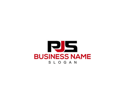 Initial Letter PJS Logo Icon, Colorful PJ Letter Logo Image Design