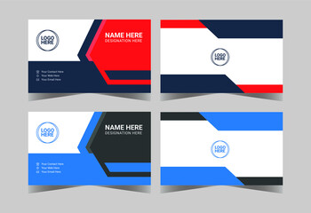 Modern corporate business card design template, Clean professional business card template, business card template, visiting card template.