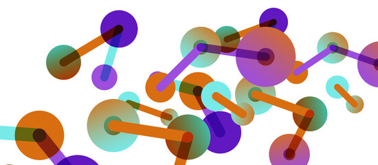 Network concept abstract background. Dots connection. Big data idea. Business template for wallpaper, banner, background or landing