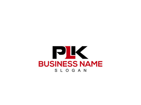 Unique Creative PLK Logo, Colorful pl letter logo icon design for you