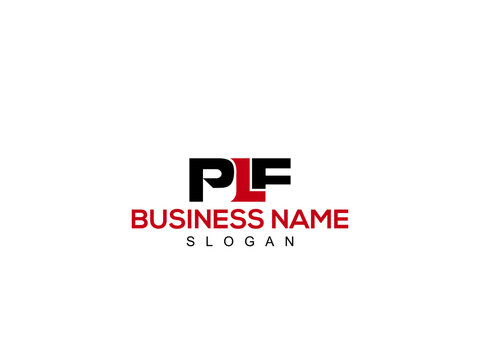 Unique Creative PLF Logo, Colorful pl letter logo icon design for you