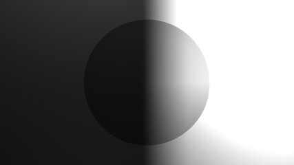 Black and white background. Monochrome wallpaper design. Empty black and white. Concept black and white 3D renderer.