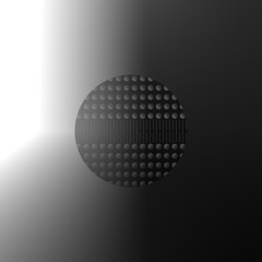 Black and white design background. Monochrome abstract background. Monochrome abstract with patterns 3D renderer.