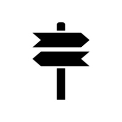 illustration vector graphic of left and right hand sign wooden