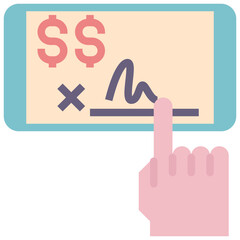 Obraz premium sign flat style icon