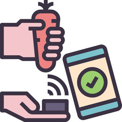 Fototapeta premium onsite outline style icon