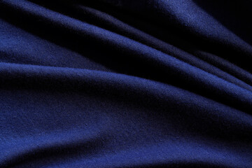 Plakat Elegant blue silk, luxurious fabric texture, elegant background design.