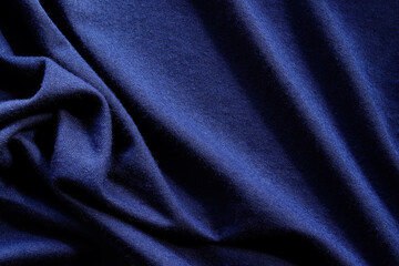 Fototapeta na wymiar Elegant blue silk, luxurious fabric texture, elegant background design.
