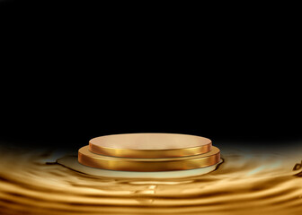 gold podium background