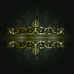 Luxury Golden Text Frame