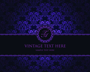 Vintage Damask Seamless Background