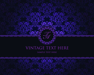 Vintage Damask Seamless Background