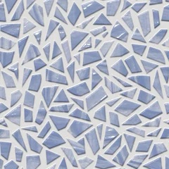 Papier Peint photo autocollant 3D Surface en céramique avec motif terrazzo, texture transparente, motif mosaïque, illustration 3d
