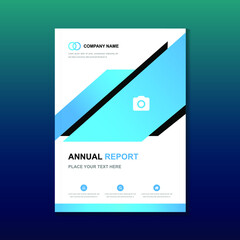 Annual report cover design, Brochure or flyer layout template,  Booklet Cover