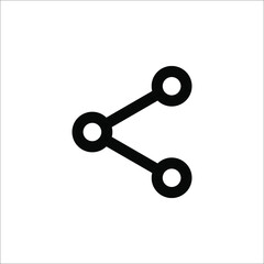 Share icon with square and arrow vector illustration on white background