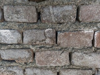 brick wall from Bahia, without plaster in Brazil