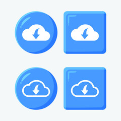 Download file icon set vector of 3d modern trend in the style of glass morphism with gradient. The collection includes 4 icons in a single style of business, finance, website, or etc