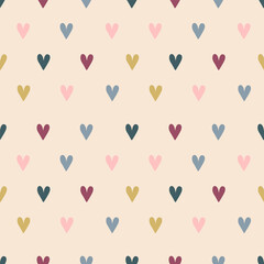 Valentine's day, seamless pattern of pastel colored - 477812906