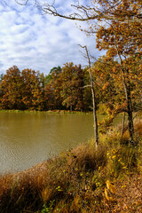 Der Reutsee bei Sulzdorf an der Lederhecke, Landkreis Rhön-Grabfeld, Unterfranken, Bayern, Deutschland