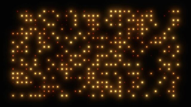 Wall of realistic halogen stage lights strobo flashing 4k vj looping background