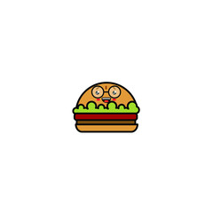 Burger Logo Illustration, Fast food logo - Vector .Suitable for companies fast food