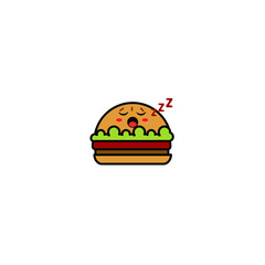 Burger Logo Illustration, Fast food logo - Vector .Suitable for companies fast food