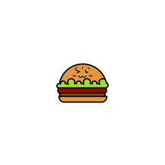 Burger Logo Illustration, Fast food logo - Vector .Suitable for companies fast food