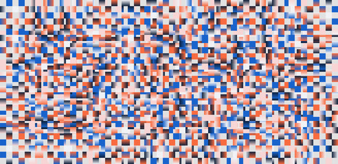 Fototapeta premium Generative Design Artwork of Abstract Vector Generated Shapes Composition