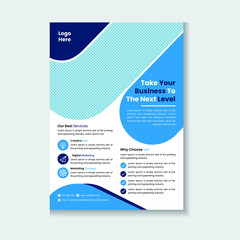 Creative Modern And Professional Corporate Business Flyer Template Design