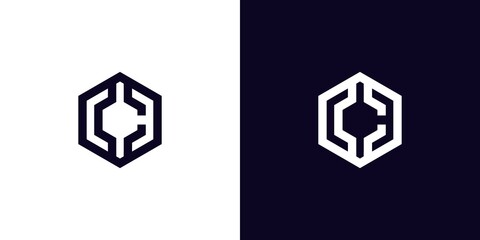 Modern and sophisticated letter C initials logo design