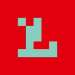Letter L logo. Icon design. Template elements. Geometric abstract logos