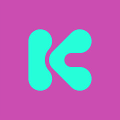 Letter K logo. Icon design. Template elements. Geometric abstract logos