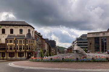 Street view of Charleroi, Belgium.
