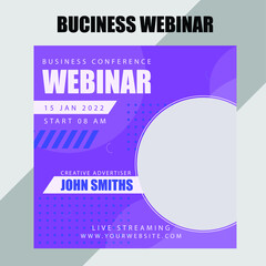 Business Webinar Post Template Design