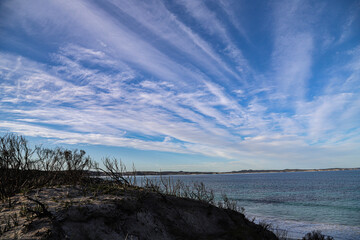 clouds over the lake
