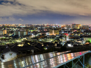 市街地の夜景