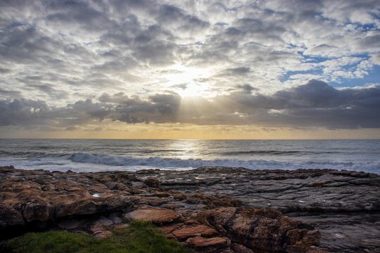 sunset over the sea